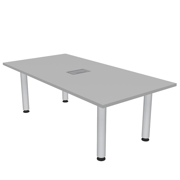 35.5 in W, 71.5 in L, 29 in H, Engineered Wood Top, Grey